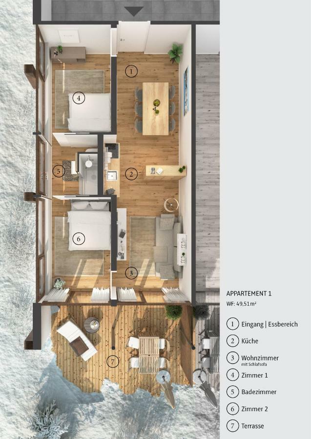Emma'S Appartements Gerlos Eksteriør bilde